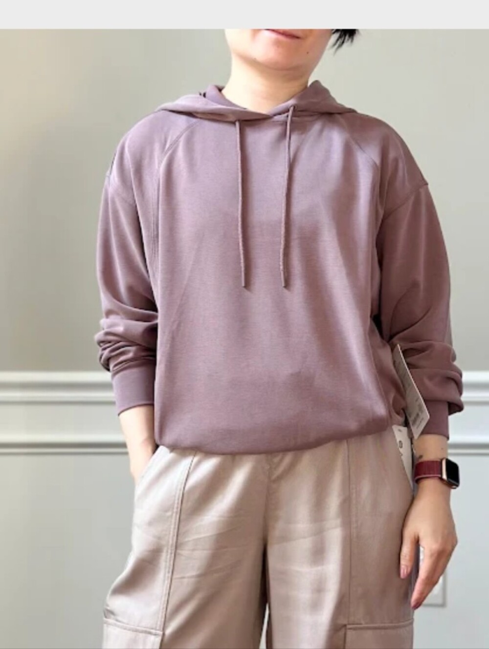 Athleta Seasoft Smokey Rose Hoodie Medium